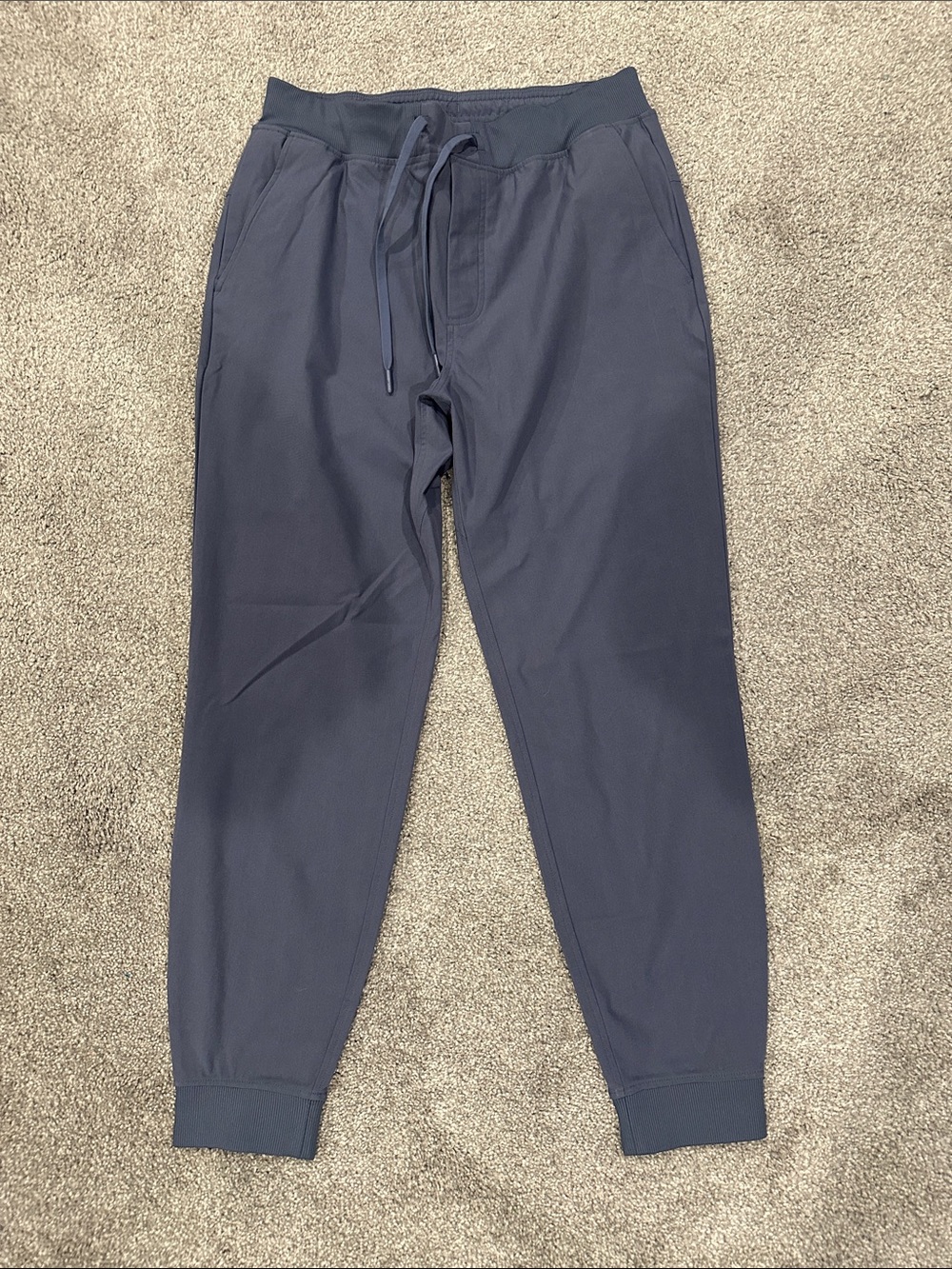Rhoback Men's Navy Blue Jogger Sweatpants with Drawstring